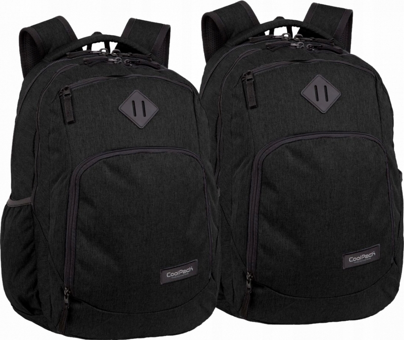 Mestskej a Školské Batohy CoolPack čierne, Kolekcia Snow - 2 kusy
